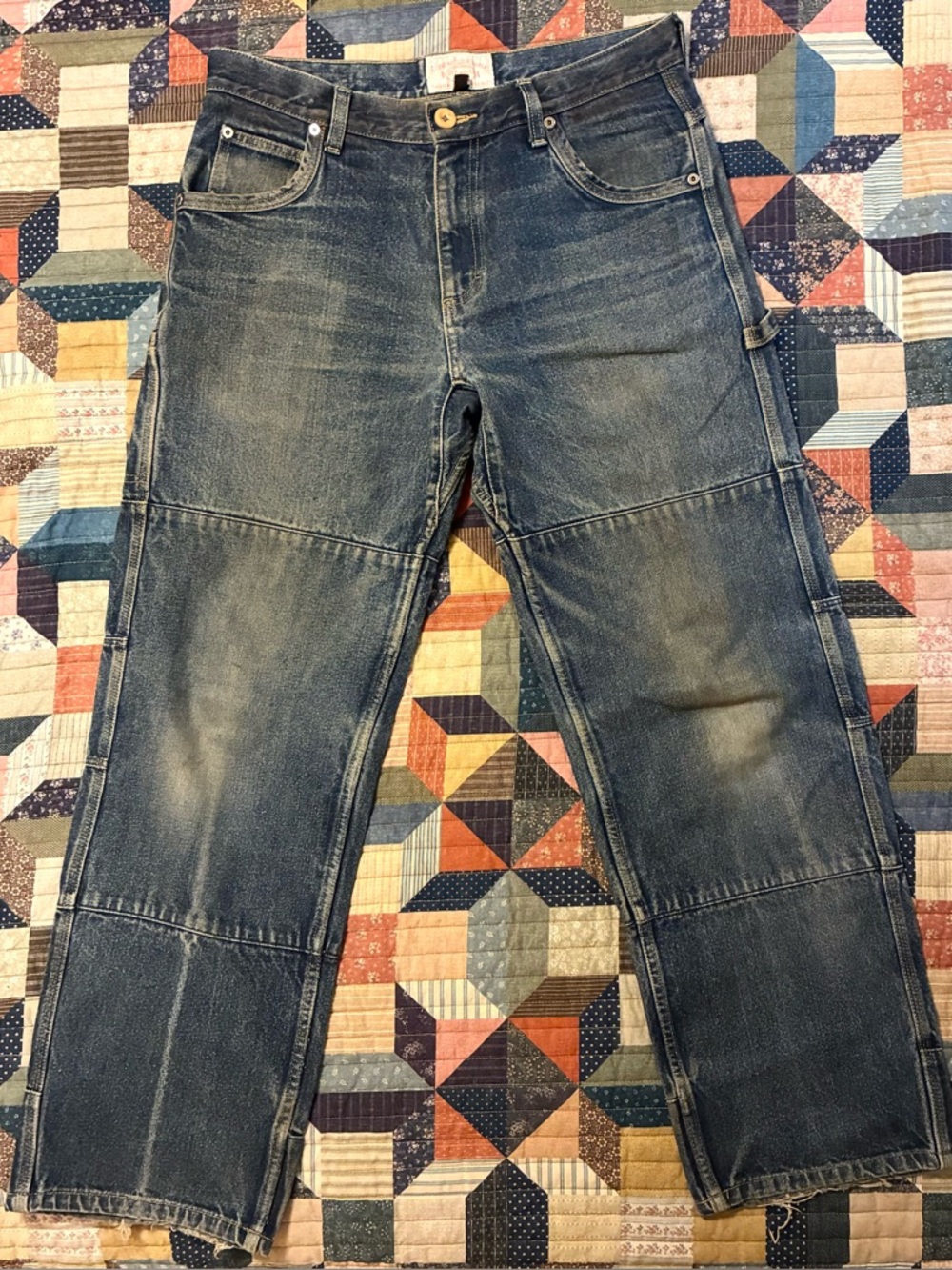 VTG. CC FILSON DOUBLE KNEE HEAVY DENIM JEANS- SIZE 34x32 - Picture 3 of 12